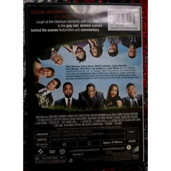 Death At A Funeral DVD Comedy Movie 2010 - Chris Rock & Martin Lawrence - Picture 2 of 2
